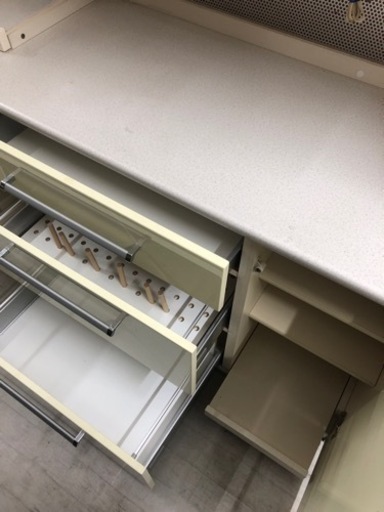 レンジボード　ホワイト×イエロー【トレファク堺福田店】