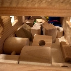 森のパズルバス　手押し車の画像