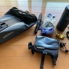 ロードバイク　ツーリング用品セット