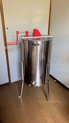 養蜂用 手動遠心分離機 3枚掛け