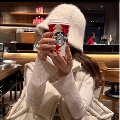 【GRL 】新品　ファーバケットハット　ホワイトの画像