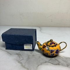 ☆値下げ☆N2406-323 七宝水滴 黄色 香道具 中汚れあり