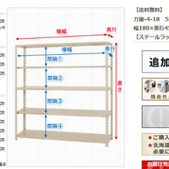 【2台限定】スチールラック　ブラック　1800ｘ1800ｘ450の画像