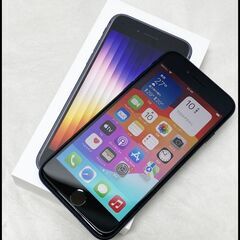 美品 Apple iPhone SE (第3世代) 128GB ミッドナイト SE3 MMYF3J/A バッテリー状態100% SIMフリー