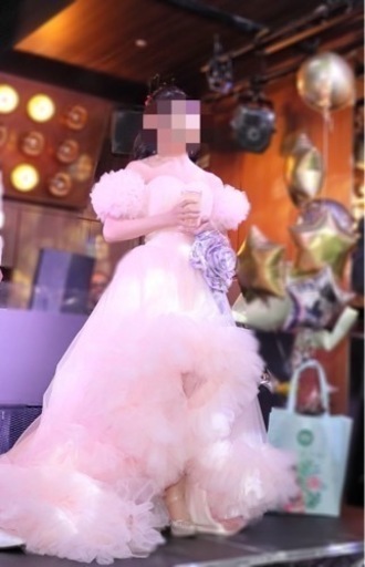 豪華✨ピンクカラードレス・二次会花嫁ドレス
