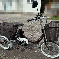 自転車 電動アシスト付き三輪自転車の画像