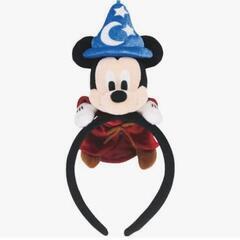 【美品】ファンタジアミッキーカチューシャ ぬいぐるみ付き