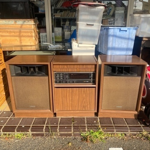 昭和レトロ technics sc-1600 セパレートステレオ　アンティーク レコード