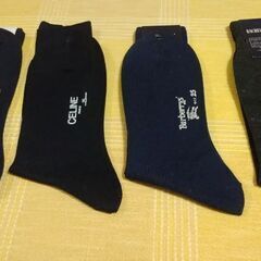 ◆【未使用】　《紳士用・ブランド靴下/８足セット♪》②　　●CELINE, BURBERRY, SAINT LAURENT(イヴ・サンローラン), SEIBU LION, 他。の画像