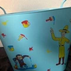 おさるのジョージ 収納 バスケットの画像