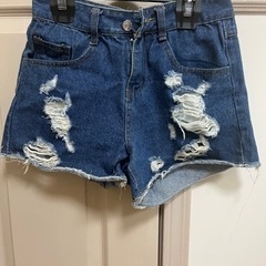 デニムショートパンツ ジーンズ デニムショートパンツ、デニム、ノ...