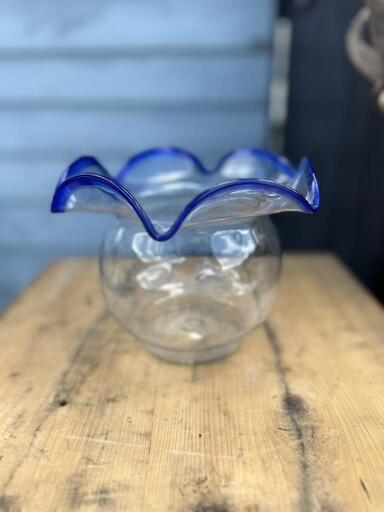 大正ロマン ウランガラス 昭和レトロ 金魚鉢