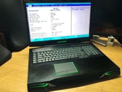 ALIENWARE M18XR1 i7-2920XM　P12E  部品取りに　本体のみ　完全JANKです