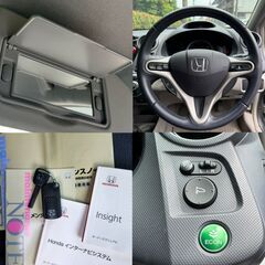 ☆インサイト上級グレード【L】車検後渡し！9.1万km台　スマートキー TVナビ ETC ステアスイッチ  東京/大田区【下取OK】の画像