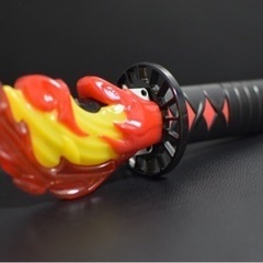 お話中　鬼滅の刃　炭治郎　日輪刀ヒノカミ神楽　コスチュームの画像