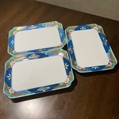 ３点　まとめ売り　四角　お皿　おしゃれ　生活雑貨 食器 和皿　お...