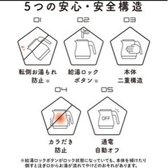 【値下げ】ケトル　タイガー魔法瓶(TIGER) 電気ケトル 湯沸かし わく子 0.8L 家電 キッチン家電 電気ポットの画像