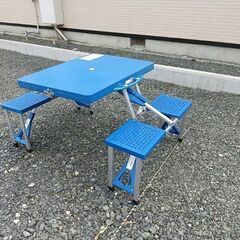 【商談中】折り畳みレジャーテーブル　椅子セット アウトドア キャンプ レジャーの画像