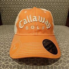 未使用　キャロウェイ　オレンジ色のキャップ　Callawayの画像