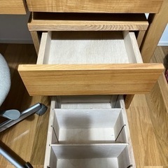 【直接お渡し】無印良品 タモ材 デスク/キャビネット/チェア 3点セット 中古 2025年最新】無印 タモ材 デスクの人気アイテム - メルカリ
