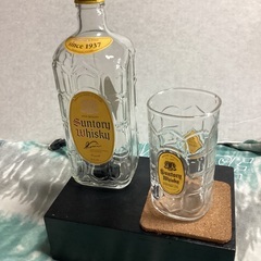 サントリー角瓶利用　卓上ライト　手作り品