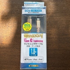 未使用ライトニングケーブル