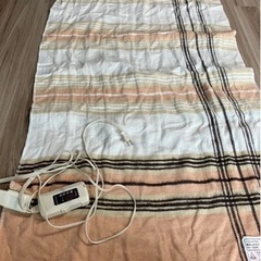 電気敷毛布　洗濯機可　の画像