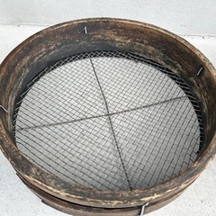 ふるい　木製　直径36cm 荒目、中目の画像