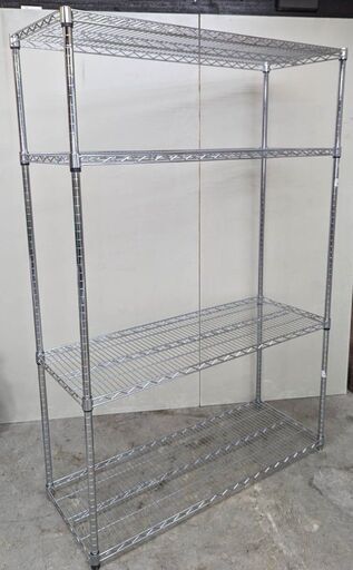 メタルラック 4段 飾り棚 収納 整理棚 陳列 インテリア家具 高180cm×横幅122cm×奥行45.5cm 在庫多数