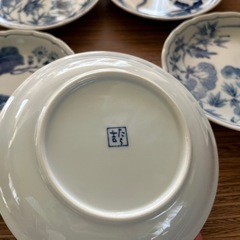 未使用　たち吉　小皿5枚セット　アジサイ紫陽花あじさいの画像