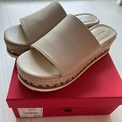 美品！ORiental TRaffic 厚底ジュートミュールサンダル　Lの画像