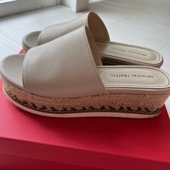 美品！ORiental TRaffic 厚底ジュートミュールサンダル　Lの画像