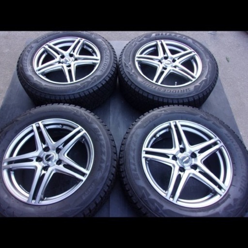 ホイールタイヤセット★225/65R17★HOTSTUFF★PCD114.3 7J +38 ガンメタ系 4本セット