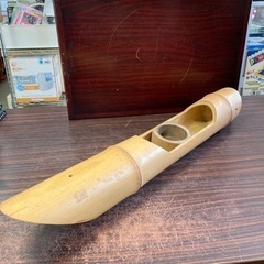 竹製花器　吊り舟　花入れ　生け花　竹工芸品　天吊り