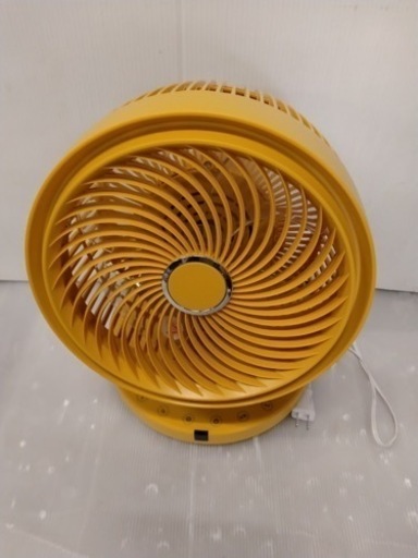 リモコン付き‼️ レトロ サーキュレーター 扇風機 EFT-1705/1706 黄色 イエロー