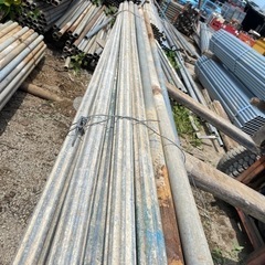 48.6mm単管パイプ22本セット、訳ありばらうり不可の画像