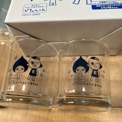 （新品）ダイキン　DAIKIN エディオン　ぴちょんくん&いいなちゃんオリジナルクールポット&グラスセット　新品未使用品の画像