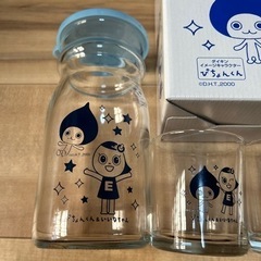 （新品）ダイキン　DAIKIN エディオン　ぴちょんくん&いいなちゃんオリジナルクールポット&グラスセット　新品未使用品の画像
