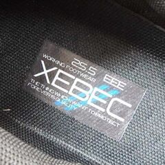 未使用 XEBEC 安全靴 25.5cm プロスニーカー 85410 ブラック 先芯入り セーフティシューズ 作業靴 ジーベック 屯田店の画像