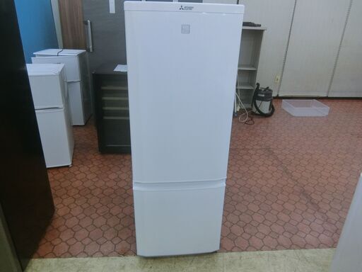 ID 513341　冷蔵庫２ドア　168L　三菱　2017年　MR-P17EC-KW