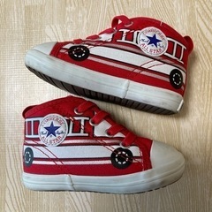 converse ★ バス柄　レッド　12cmの画像