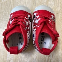 converse ★ バス柄　レッド　12cmの画像