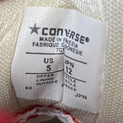 converse ★ バス柄　レッド　12cmの画像