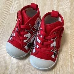converse ★ バス柄　レッド　12cm