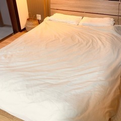 【8000円▶︎1780円】ニトリ　羽毛布団と布団カバーの2点セット