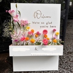 ウェルカムボードお花　看板