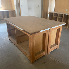 作業台(元新聞屋のやつ)×2台の画像