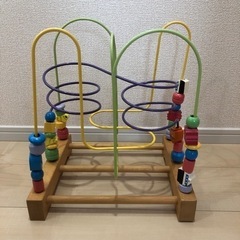 木のおもちゃ ビーズコースター　ルーピング
