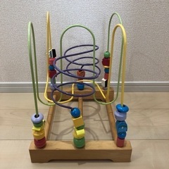 木のおもちゃ ビーズコースター　ルーピングの画像