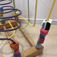 木のおもちゃ ビーズコースター　ルーピングの画像